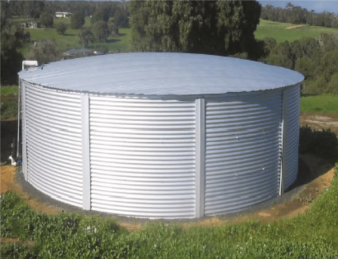 Zincalume steel storage tank